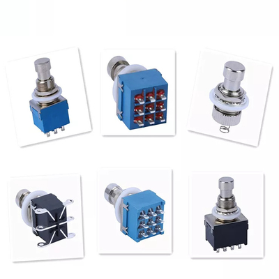 CER Gitarren-Fuß-Schalter 2A 250VAC 3 Pin Push Button 10000 Zyklen