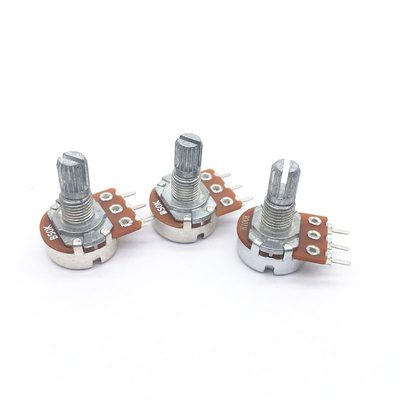 WH148 Drehpotentiometer Long Life Volume Control Linear B50K B10K Potentiometer Carbon Film Potentiometer für Audio