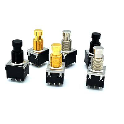 Hersteller-Of Soft Clicks 3PDT Pin Effect Foot Switch Push-Knopf-Schalter des Gitarren-Effekt-Pedal-Fuß-Schalter-9