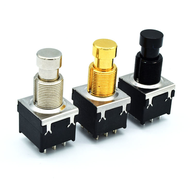 Hersteller-Of Soft Clicks 3PDT Pin Effect Foot Switch Push-Knopf-Schalter des Gitarren-Effekt-Pedal-Fuß-Schalter-9