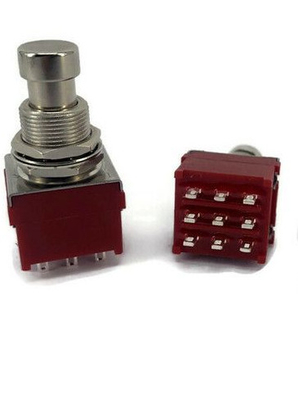 Hersteller-Of Soft Clicks 3PDT Pin Effect Foot Switch Push-Knopf-Schalter des Gitarren-Effekt-Pedal-Fuß-Schalter-9