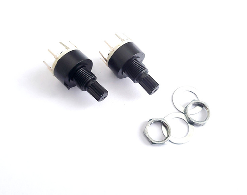 Plastik-16mm 8 Positions-Drehschalter einzelner Pole 0.3A Heater Refrigerator