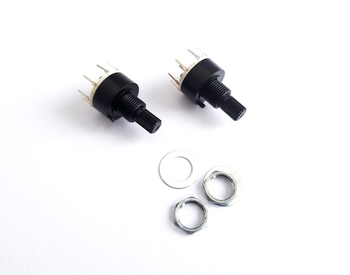 Plastik-16mm 8 Positions-Drehschalter einzelner Pole 0.3A Heater Refrigerator