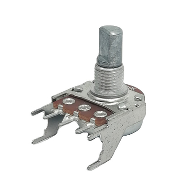 Klotz-Potenziometer-Alpha des Kohlenstoff-Film-Drehpotentiometer-16mm der Rückseiten-500k